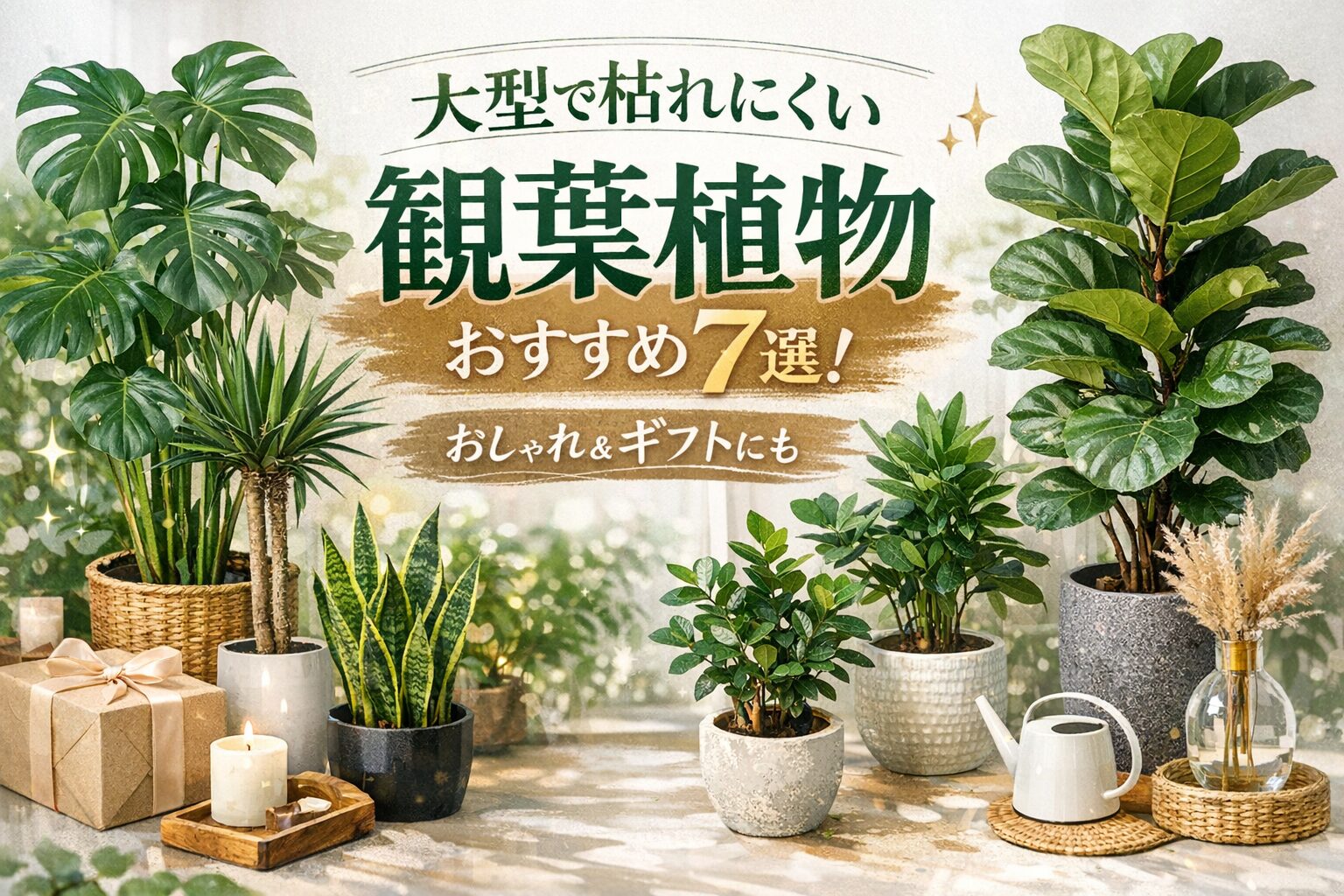 枯れにくい大型観葉植物のおすすめ